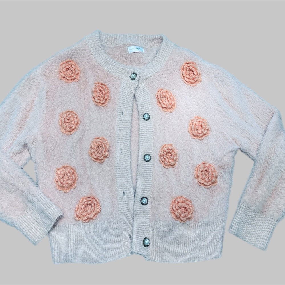Little White House & Co. —Floral Embellished Sweater